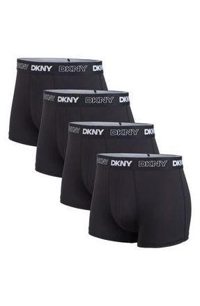 DKNY Pack of 4 Trunks in Black/black/black/black at Nordstrom Rack, Size X-Large
