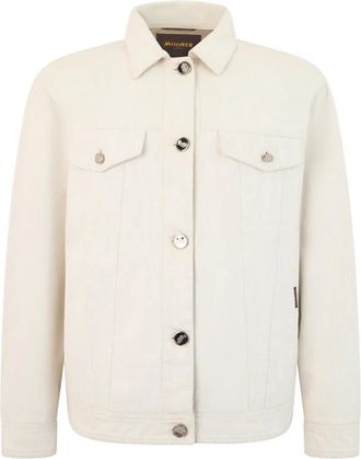 Moorer Denim Jacket - Dames - Spijkerjassen - Beige - XS - Denim - Jassen