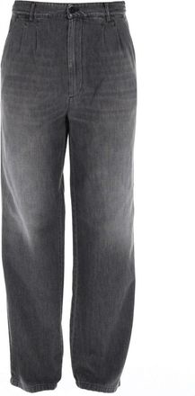Maison Margiela Faded Black Subtle Whiskering Denim Jeans