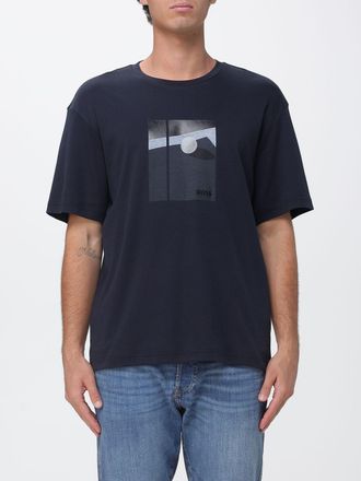 HUGO BOSS T-shirt in cotone stampata