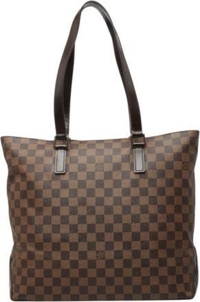 Louis Vuitton Brown Damier Canvas Damier Canvas Shoulder Bag Tote Bag (Pre-Owned)