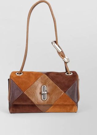 Marc Jacobs rectangular patchwork shoulder bag with adjustable strap