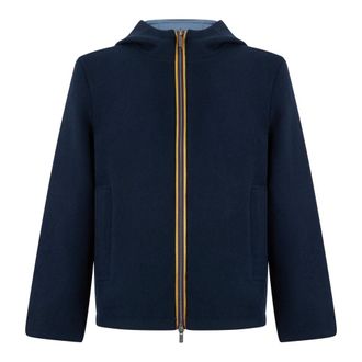 K-Way Hoodies & sweatvesten, Heren, Blauw, M, Wol, Claudel Jacket