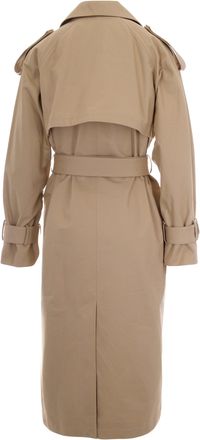 Liu Jo Womens Midi Trench Cappuccino Cotton & Raincoats