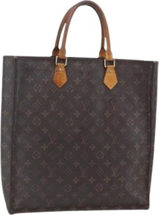 Louis Vuitton Pre-owned Canvas Tote Bag - Dames - Vintage Shopper - Bruin - ONE Size - Leer - Vintage