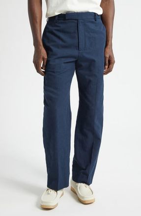 Palmes Cotton Trousers in Navy at Nordstrom, Size 36 Us