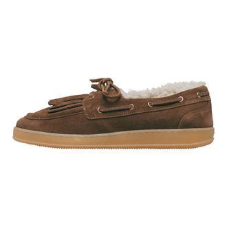 Voile Blanche Schoenen, Dames, Bruin, 41 EU, Wol, Olivia Wind Fringe Fur