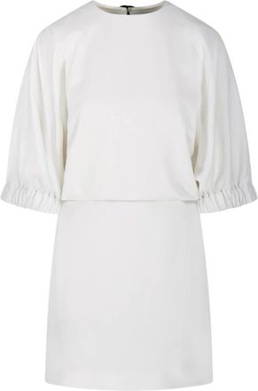 Max Mara Bianco Rum Jurk - Dames - Korte kleedjes - Wit - S - Kleedjes