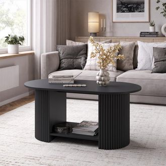 Vicco Mesa De Centro Calero, Negro/negro, 100 X 50 Cm, Vicco