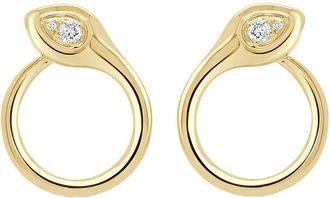 Sabrina Designs 14K 0.09 Ct. Tw. Diamond Snake Earrings