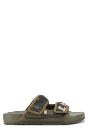 Kurt Geiger Puff Slide Sandal in Dark Green at Nordstrom, Size 12