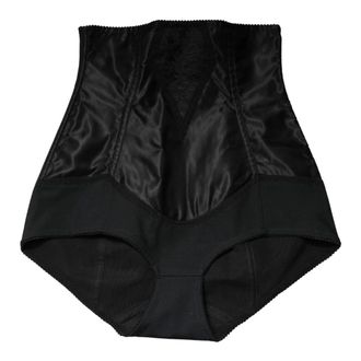 Dolce & Gabbana Bottoms, female, Black, Size: S High Waist Girdle Panty