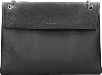 Orciani Venus Soft Midi Schoudertas - Dames - Schoudertassen - Zwart - ONE Size - Leer - Tassen