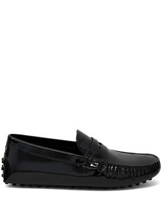 Tod's Gommino penny-strap loafers - men - Patent Calf Leather/Calf Leather/Calf Leather/Rubber - 11 - Black