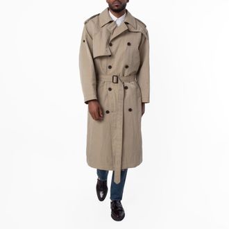 Emporio Armani Double-Breasted Trench Coat, Brand Size 48 (US Size 38)