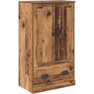 vidaXL Highboard Old Wood 60 x 35.5 x 103.5 cm Engineered Wood vidaXL