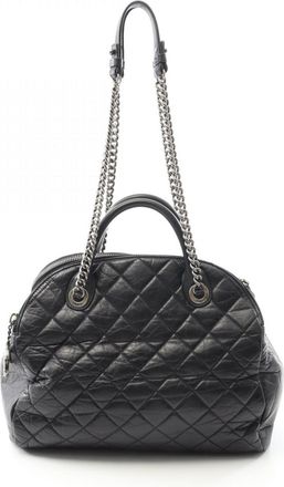 Chanel Black Leather Tote Bag (Pre-Owned)