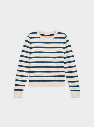 Contemporaine Womens Contrasting trim striped sweater