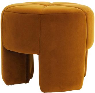 Light & Living Light & Living Puff De Terciopelo Batoemi En Amarillo &Oacute;xido