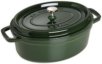 Staub Cocotte Ovalada 33 Cm Basilic 6,7 L Fundici&oacute;n Esmaltada