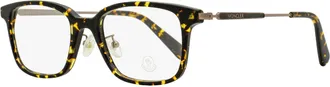 Moncler ML5160D Rectangle Tortoiseshell Acetate Eyeglasses - Havana