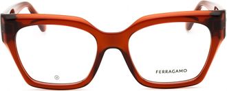 Ferragamo SF2983 Rectangular Frame Eyeglasses - Orange