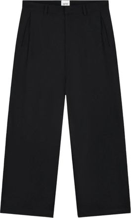 Arte Wool Pleated Gallery Pants - Heren - Wijde Broeken - Zwart - W36 - Wol - Broeken