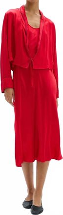 Raquel Allegra Windsor Jacket In Red