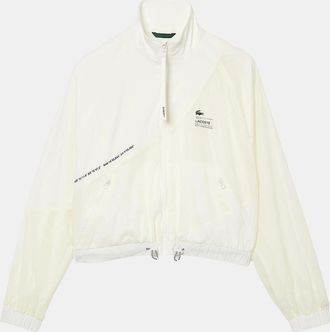 Lacoste Womens Mesh Lined Nylon Jacket - Pink - Size: 10