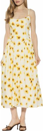 Alexia Admor Thalassa Midi Dress in Yellow Floral at Nordstrom Rack, Size 14