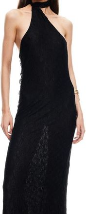 Lioness Lux Lace Maxi Dress in Noir at Nordstrom, Size X-Small