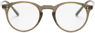 Oliver Peoples OMalley round-frame glasses - unisex - Acetate - 45 - Green