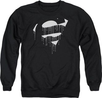Gildan Superman Dripping Shield Adult Crewneck Sweatshirt