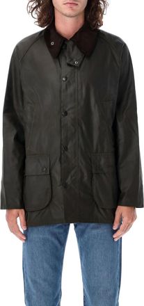 Barbour Olive Green Corduroy Collar Jacket