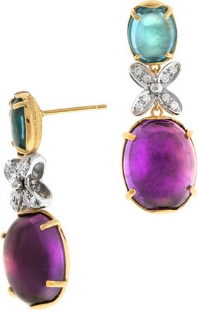 Marco Bicego Marrakech Onde Elevated 18K Gold Earrings in Yl/wh Gold at Nordstrom