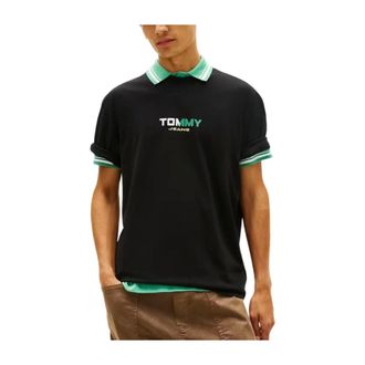 Tommy Hilfiger Polo Shirts, male, Black, Size: XL Polo Shirts