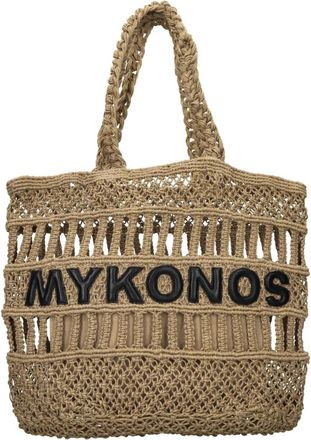 De Siena shoes Mykonos Tote - Dames - Shoppers - Beige - ONE Size - Katoen - Tassen