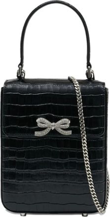 Self Portrait Kleine schoudertas verfraaid met strik - Zwart