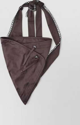 Kiko Kostadinov triangle shoulder bag eyelet detail adjustable strap