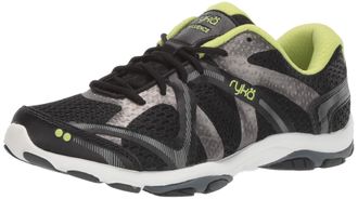 Ryk&auml; Womens Influence Cross Trainer, Black/Sharp Green/Forge Grey/Metallic, 5 UK