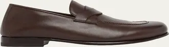 Tom Ford Mens Gigi Leather Twisted-Band Penny Loafers