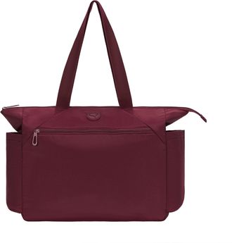 Puma Transit Tote Bag, Durable Nylon for Travel Or Daily Use, with Luggage Strap, Ruby Shimmer, One Size