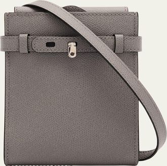 Valextra Mens Brera B-Tracollina Slim Crossbody Bag