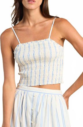 Trovata Summer Striped Cropped Tank Top In Pattern