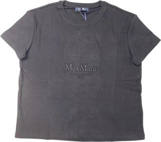 Max Mara Smmbella T-Shirt - Dames - T-shirts - Zwart - M - Katoen - Tops
