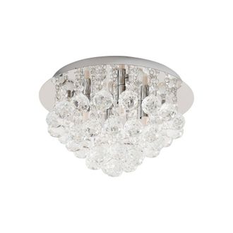Lindby Lindby - L&aacute;mpara De Techo antonino En Plateado Cristal