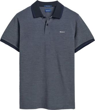 GANT Poloshirt met afwerking - Blauw