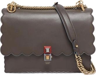 Fendi Pre-owned Shoulder Bags, female, Brown, Size: ONE SIZE Pre-owned Kan I Bag