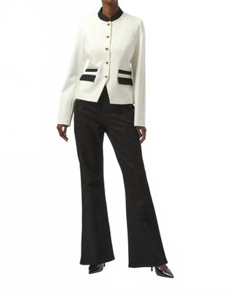 Joseph Ribkoff High Waist Flared Jeans In Black/gold