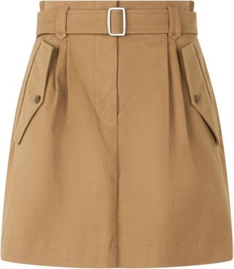 Alberta Ferretti Korte Rok - Dames - Korte rokken - Beige - 3XS - Katoen - Rokken